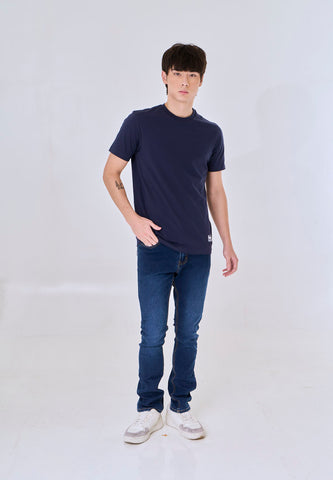 Mossimo Ashric Navy Blue Muscle Fit Tee