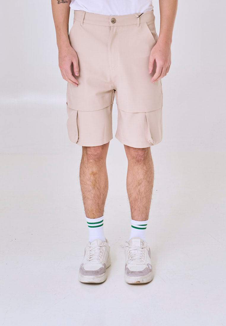 Mossimo  Ajax Khaki Baggy Fit Cargo Shorts w/ Zipper