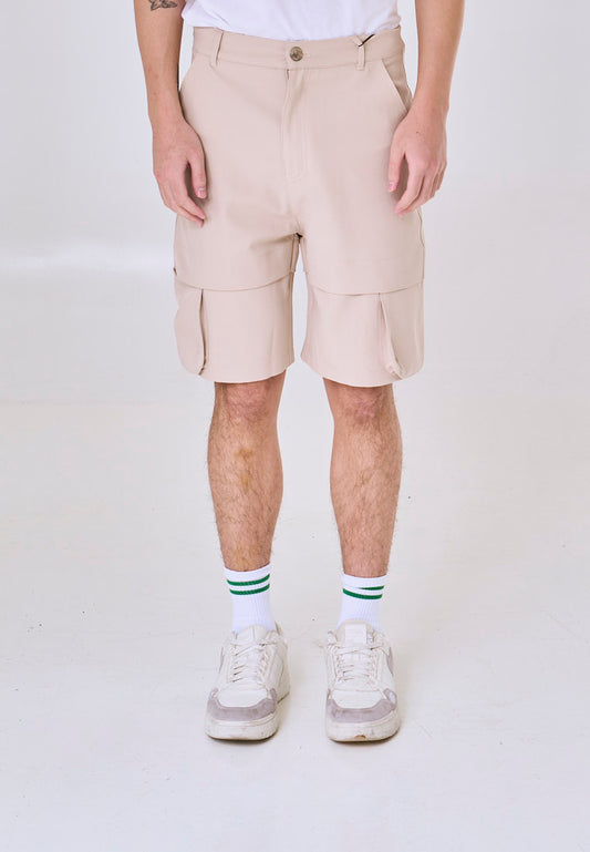 Mossimo  Ajax Khaki Baggy Fit Cargo Shorts w/ Zipper