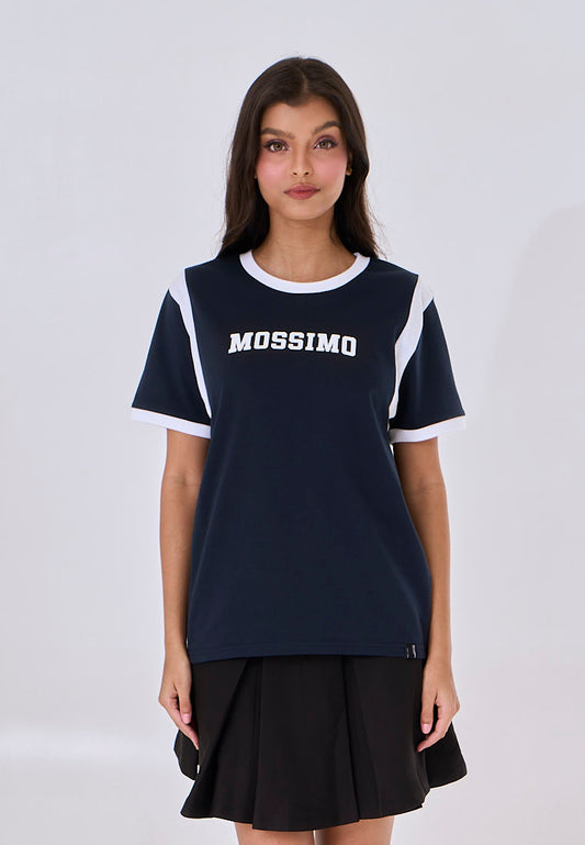 Mossimo Eliska Blue Classic Fit Tee