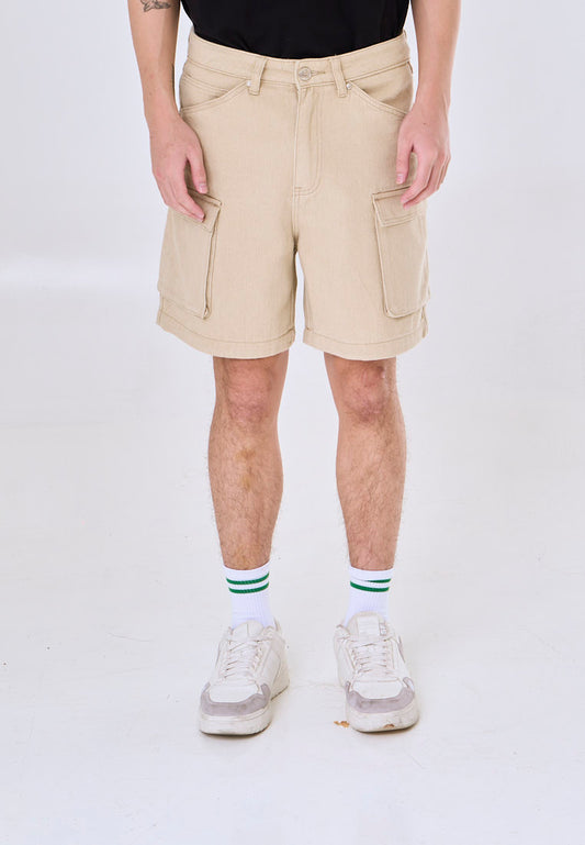 Mossimo  Kane Khaki Cargo Fit Denim Cargo Shorts