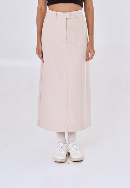 Mossimo Haisley Oat Mid Waist Maxi Skirt