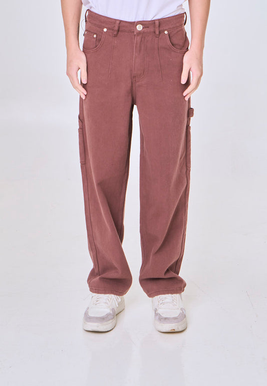 Mossimo Nico Choco Brown Loose Fit Mid Rise Carpenter Pants