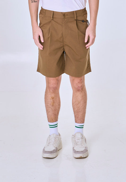 Mossimo Brent Brown Pleated Shorts