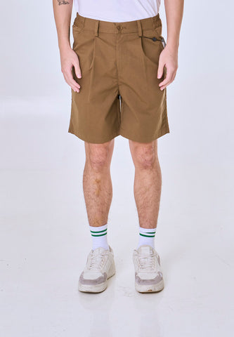 Mossimo Brent Brown Pleated Shorts