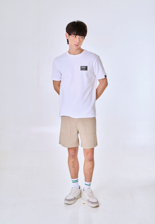 Mossimo Jorren White Unisex Fit Tee