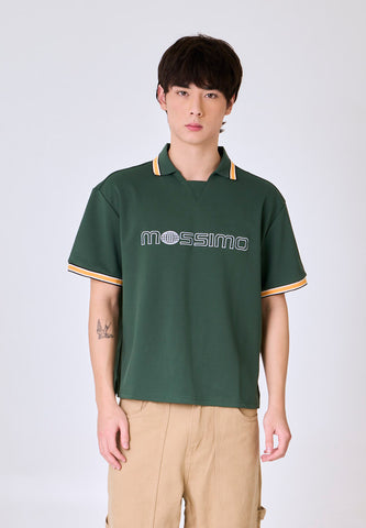 Mossimo Jex Dark Green Boxy Polo Shirt