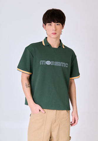 Mossimo Jex Dark Green Boxy Polo Shirt
