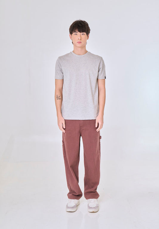 Mossimo Aziel Heather Gray Classic Fit Tee