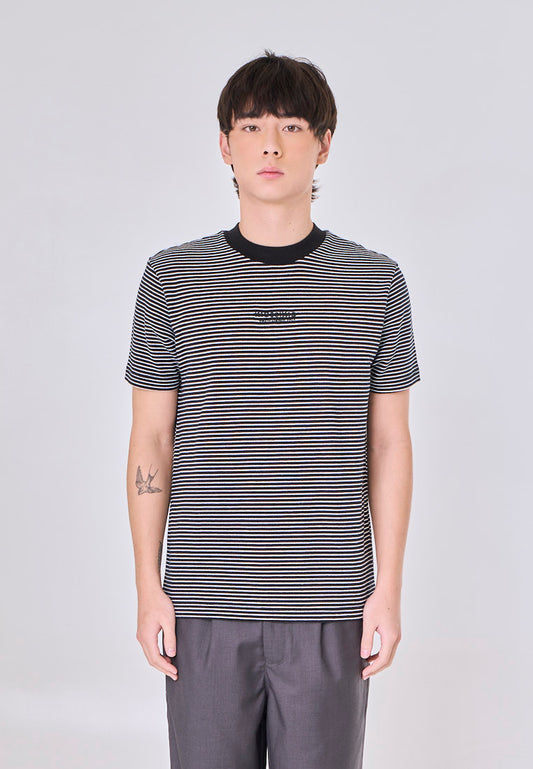 Mossimo Kingston Black White Premium Classic Fit Tee