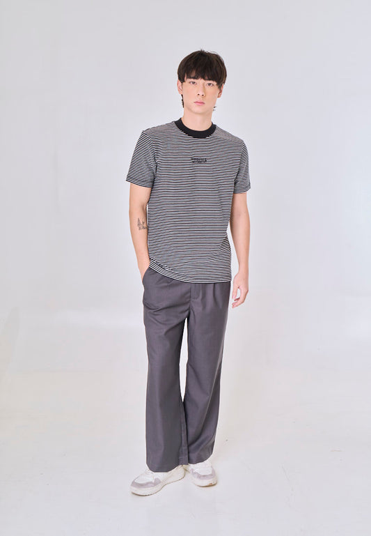 Mossimo Kingston Black White Premium Classic Fit Tee