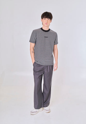 Mossimo Kingston Black White Premium Classic Fit Tee