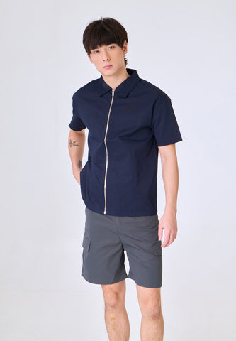 Mossimo  Akira Navy Blue Urban Woven Short Sleeves