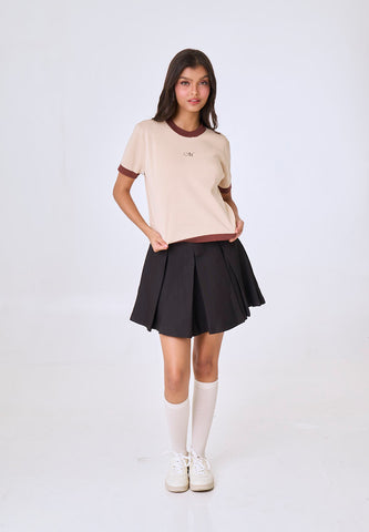 Mossimo Solace Cream Knit Cropped Top