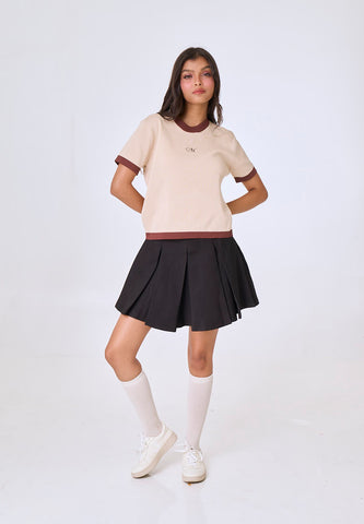 Mossimo Solace Cream Knit Cropped Top