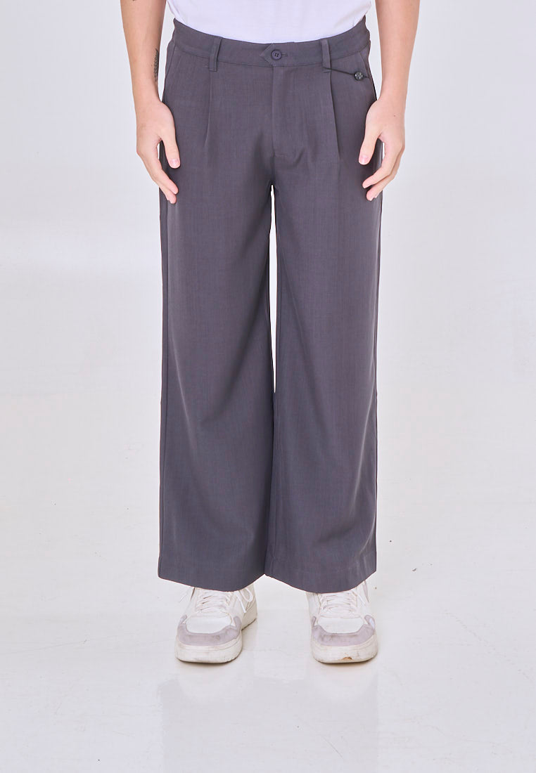 Mossimo Damian Black Straight Fit Pleated Pants