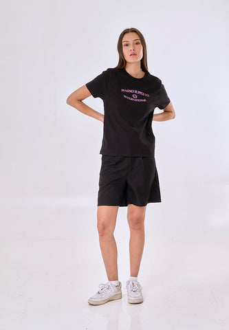 Mossimo Alma Black Classic Fit Tee