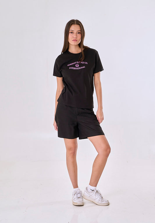 Mossimo Alma Black Classic Fit Tee