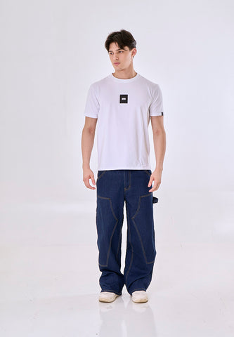 Mossimo William White Unisex Fit Tee