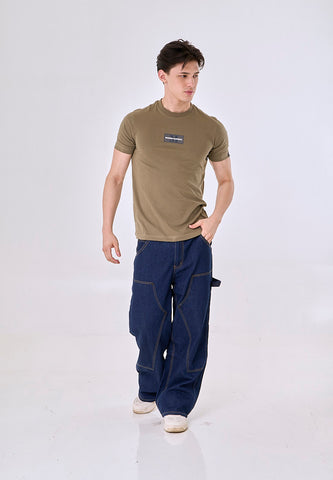 Mossimo Branthor Olive Green Muscle Fit Tee