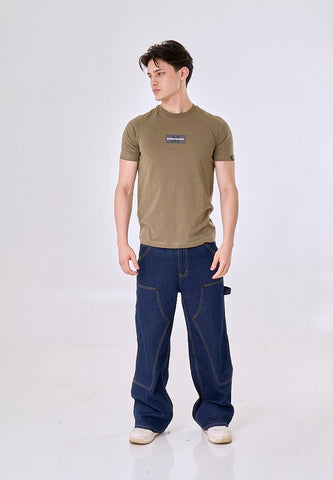 Mossimo Branthor Olive Green Muscle Fit Tee