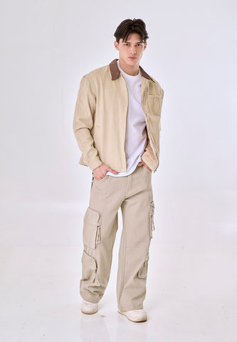 Mossimo Lennon Khaki Boxy Jacket