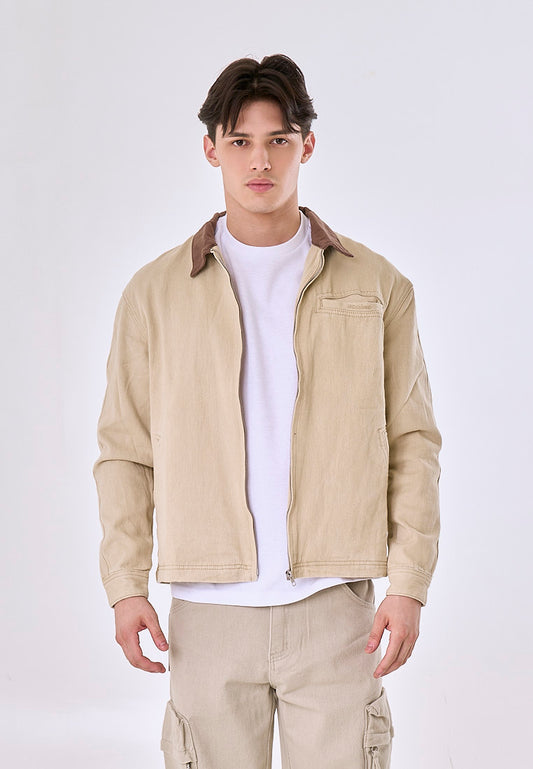 Mossimo Lennon Khaki Boxy Jacket
