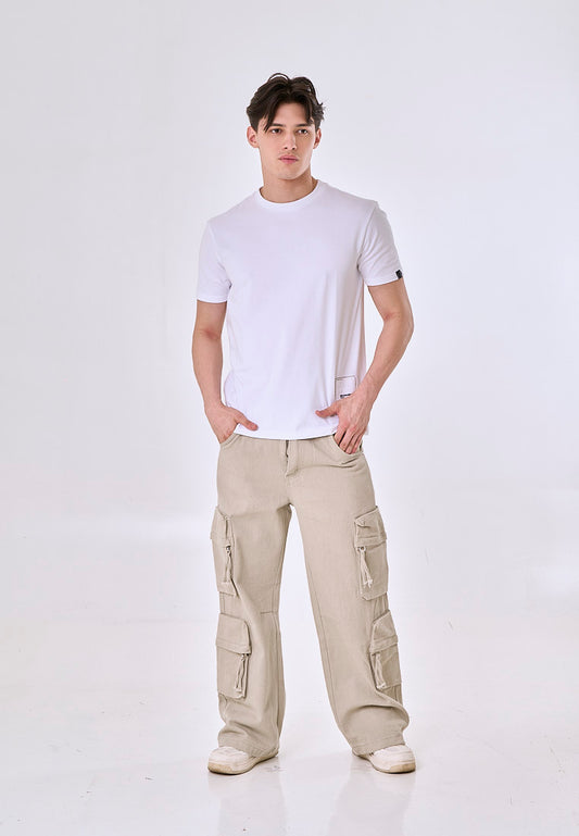 Mossimo Alfred White Unisex Fit Tee