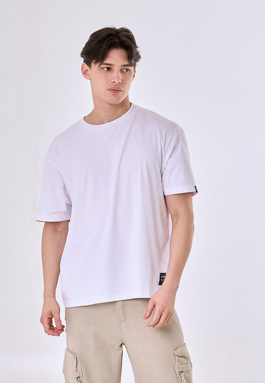 Mossimo Alby White Premium Roundneck Classic Fit Tee