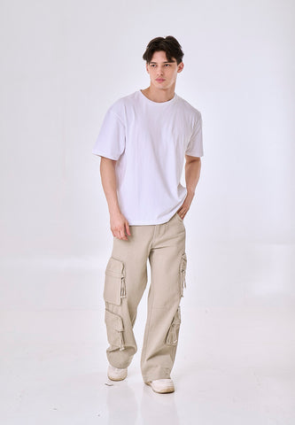 Mossimo Alby White Premium Roundneck Classic Fit Tee