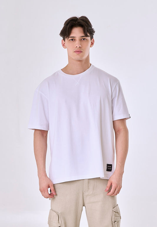 Mossimo Alby White Premium Roundneck Classic Fit Tee