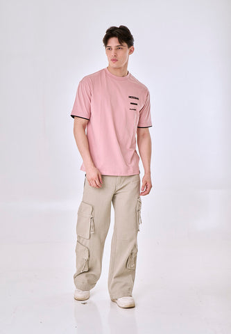 Mossimo Ambrose Pink Urban Fit Tee