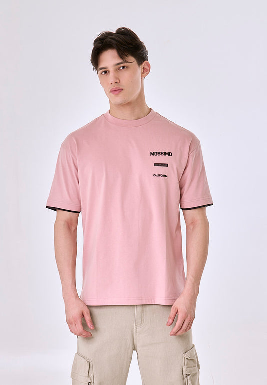 Mossimo Ambrose Pink Urban Fit Tee