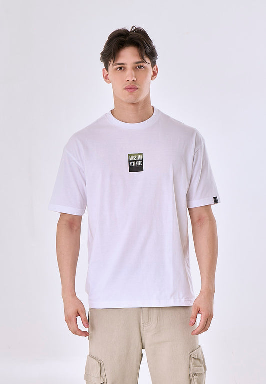 Mossimo Drayth White Urban Fit Tee