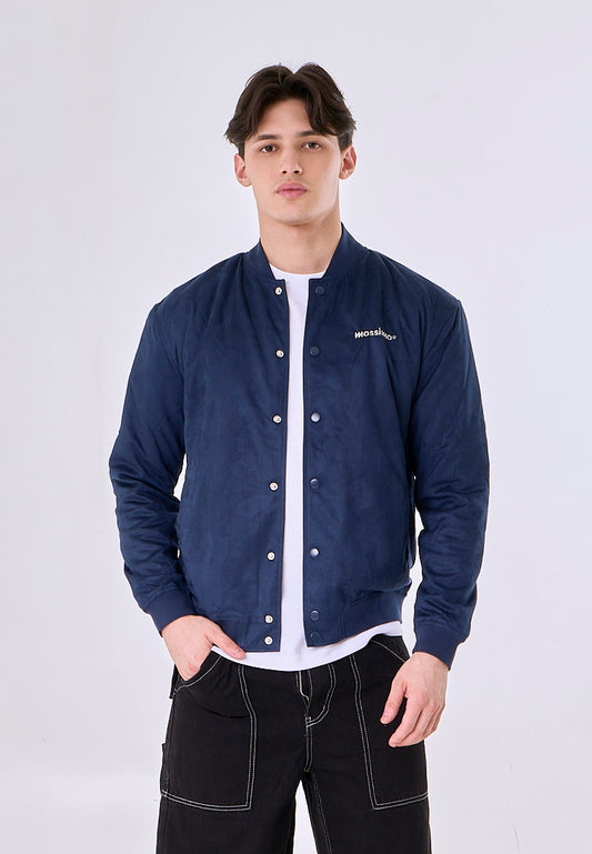 Mossimo Ares Navy Blue Urban Sueded Jacket