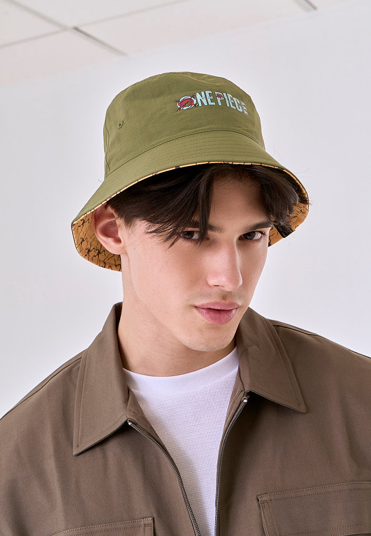Mossimo One Piece Yellow Green Reversible Bucket Hat