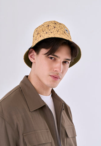 Mossimo One Piece Yellow Green Reversible Bucket Hat