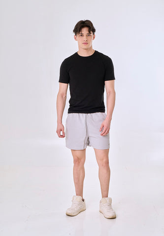 Mossimo Grove Light Gray Drawstring Regular Shorts