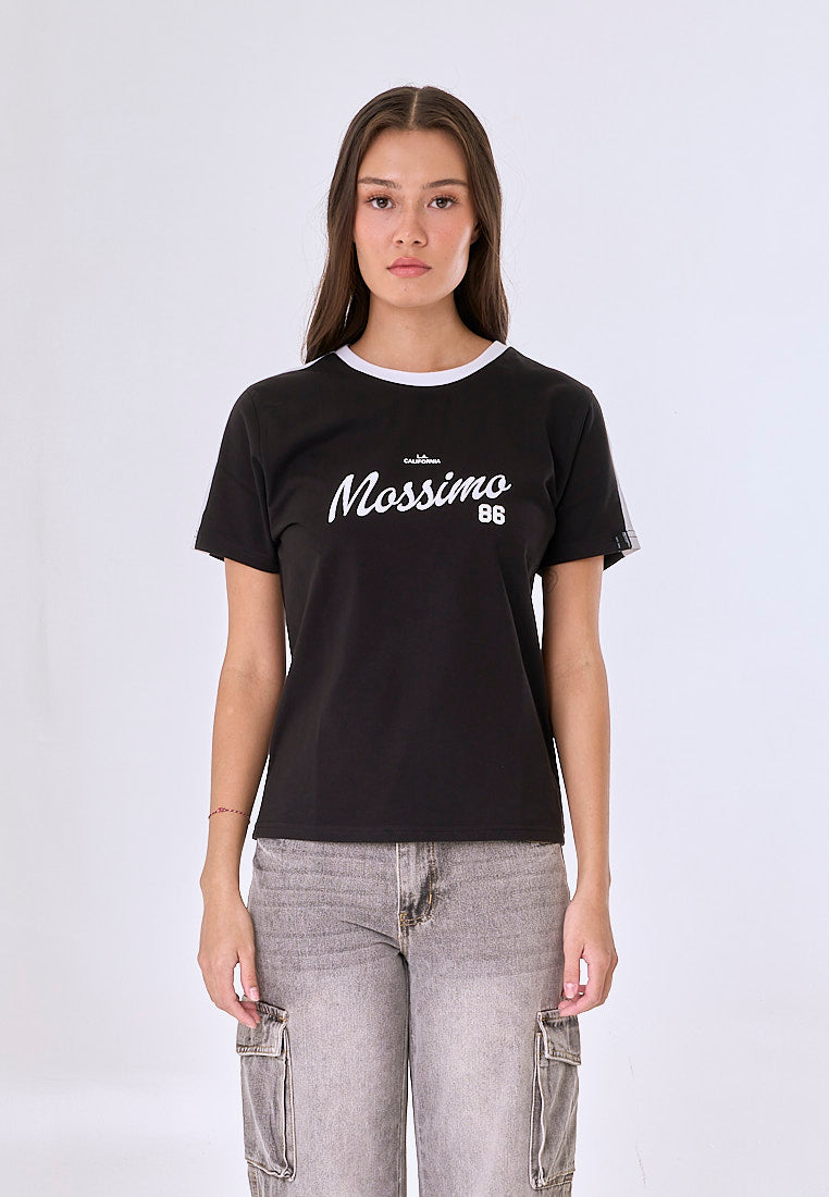 Mossimo Luxa Black Ringer Classic Fit Tee