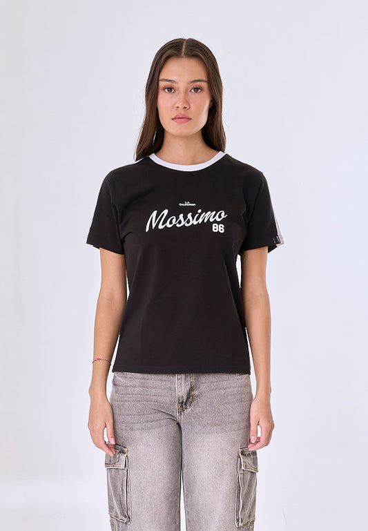 Mossimo Luxa Black Ringer Classic Fit Tee