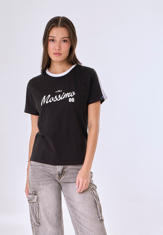 Mossimo Luxa Black Ringer Classic Fit Tee