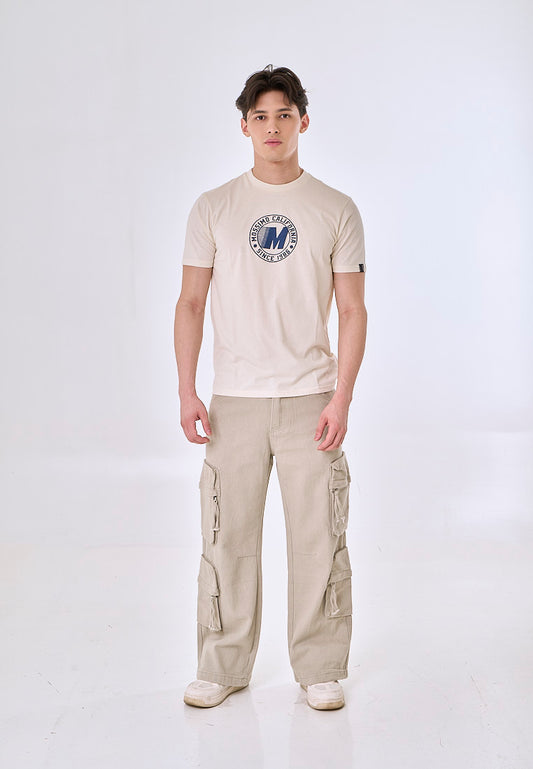 Mossimo Ace Beige Classic Fit Tee