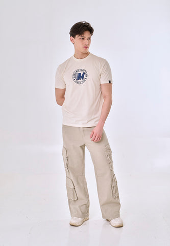 Mossimo Ace Beige Classic Fit Tee