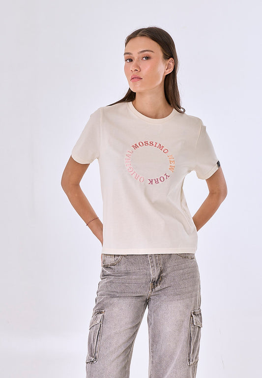 Mossimo Diana Cream Comfort Fit Tee