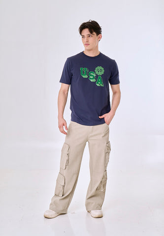 Mossimo Marc Navy Blue Classic Fit Tee