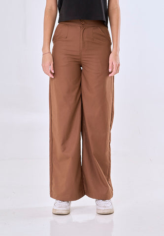 Mossimo Everly Brown Straight Loose Trouser