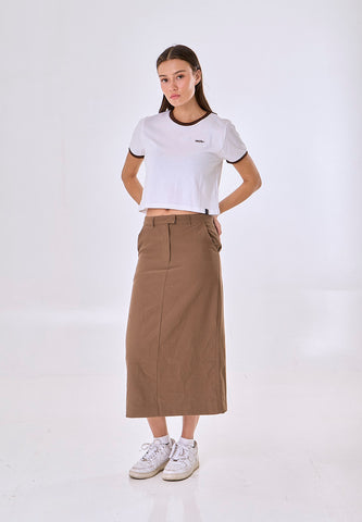 Mossimo Cecilia White Classic Cropped Fit Tee