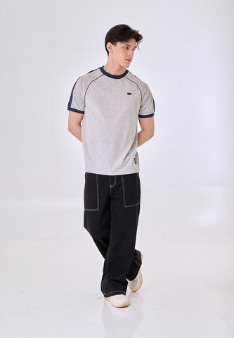 Mossimo Auron Heather Gray Classic Fit Tee