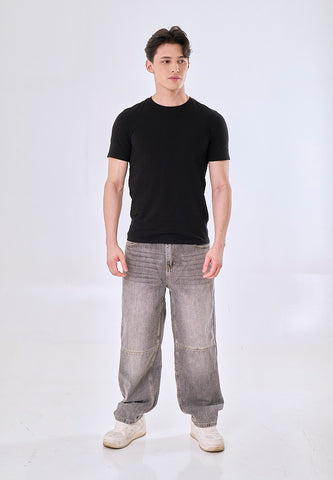 Mossimo Lennox Acid Gray Loose Fit Mid Rise Denim Jeans