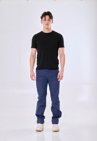 Mossimo Mark Blue Loose Fit Work Pants